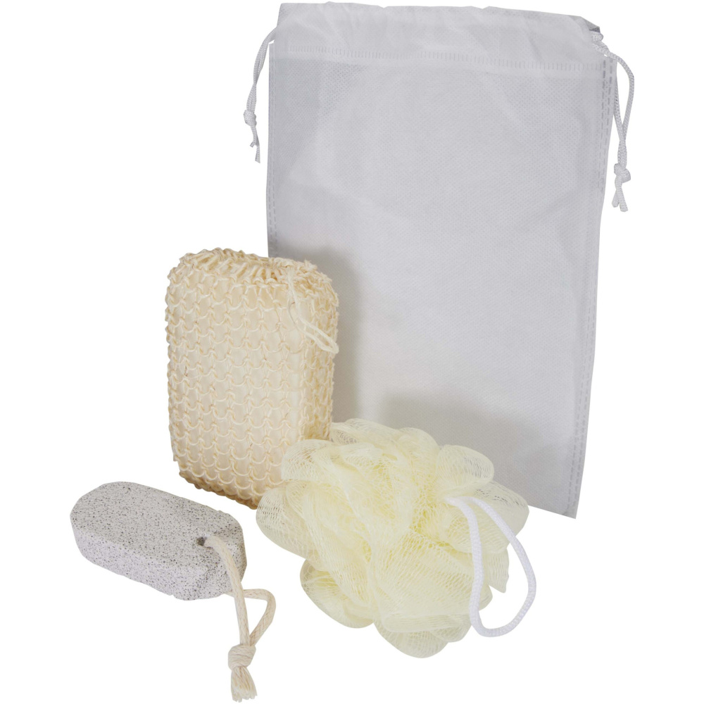 Logo trade promotional giveaway photo of: Harmony 3-piece bath accessories set