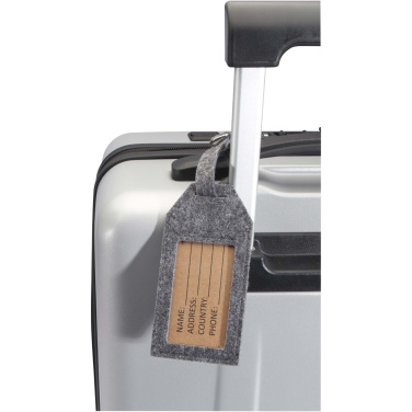 Logo trade promotional items image of: Tie luggage tag