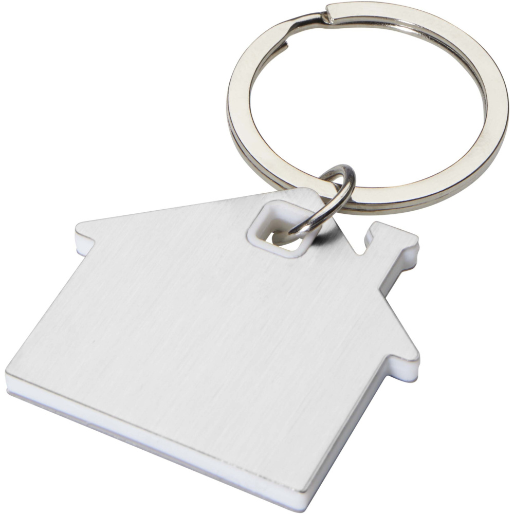 Logotrade business gift image of: Nook house-shaped keychain