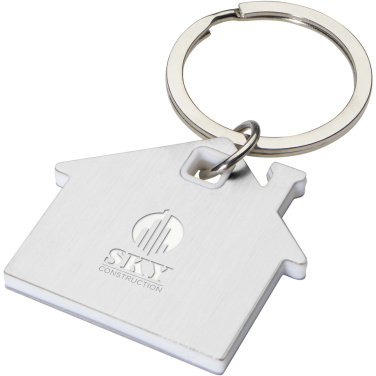 Logo trade promotional gift photo of: Nook house-shaped keychain