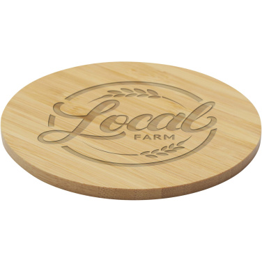 Logo trade promotional giveaways picture of: Cha bamboo coaster