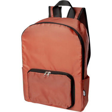 Logo trade promotional merchandise picture of: EcoFold RPET foldable backpack 15L
