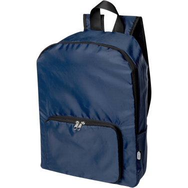 Logo trade promotional items picture of: EcoFold RPET foldable backpack 15L