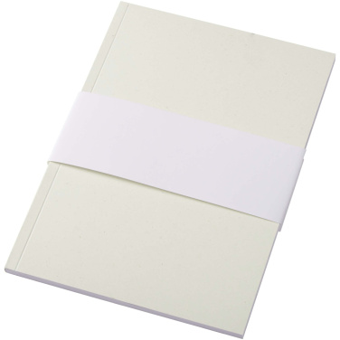 Logo trade corporate gifts image of: Novella Austen A5 recycled soft cover notebook - 50 sheets