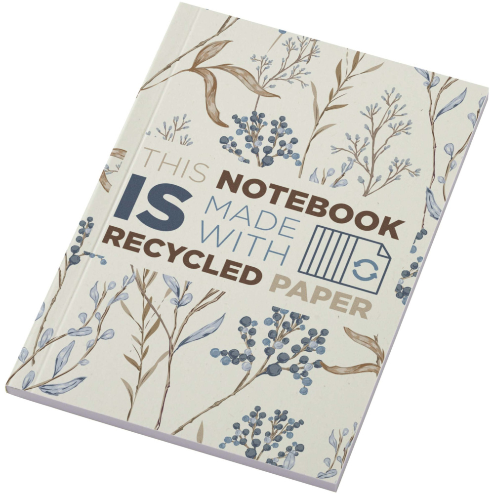 Logotrade promotional product picture of: Novella Austen A6 recycled soft cover notebook - 50 sheets