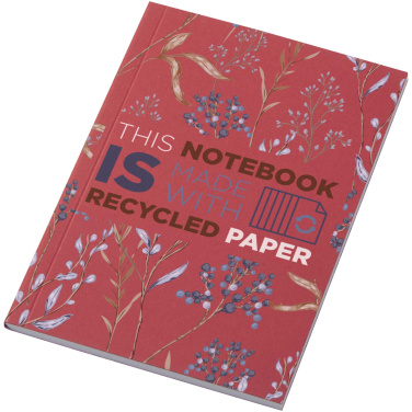 Logo trade promotional gifts picture of: Novella Austen A6 recycled soft cover notebook - 50 sheets