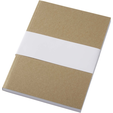 Logotrade promotional item picture of: Novella Austen A5 recycled soft cover kraft notebook - 100 sheets