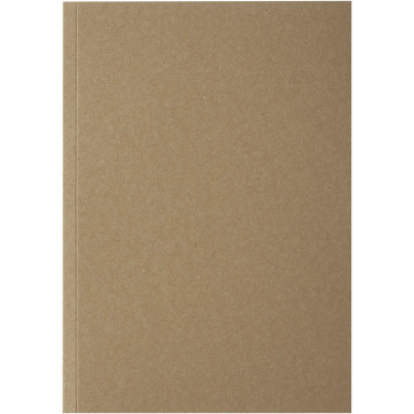 Logo trade promotional giveaway photo of: Novella Austen A5 recycled soft cover kraft notebook - 50 sheets 