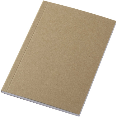 Logotrade promotional item image of: Novella Austen A6 recycled soft cover kraft notebook - 50 sheets