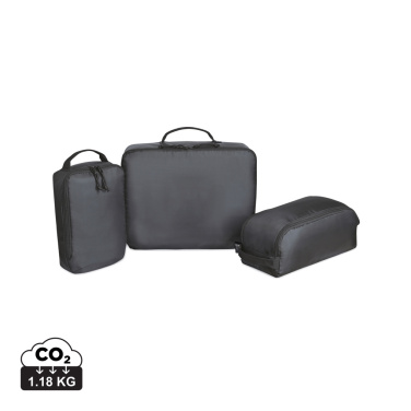 Logo trade promotional products picture of: Renew AWARE™ rPET 3 Piece Packing Cube Set