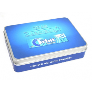 Logo trade promotional gifts image of: Metal box 18x12,6x4 cm