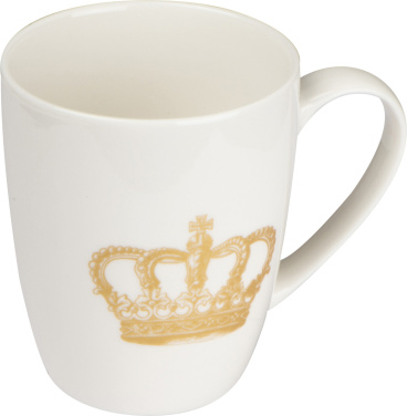 Logo trade corporate gifts image of: Mug with crown print 300 ml