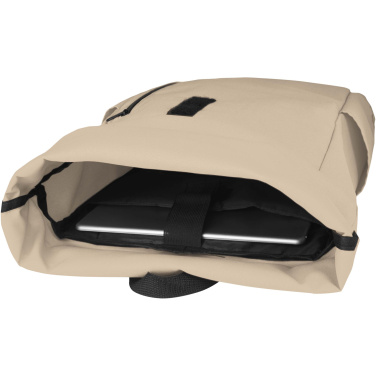 Logo trade promotional gifts image of: Byron 15.6" GRS RPET roll-top backpack 18L