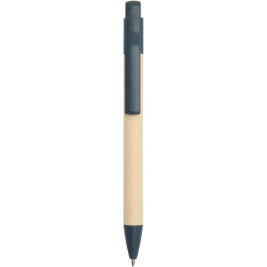 Logo trade corporate gifts picture of: Liliana sugarcane paper ballpoint pen (blue ink)