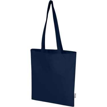 Logotrade corporate gift picture of: Madras Blend 140 g/m² GRS recycled cotton tote bag 7L