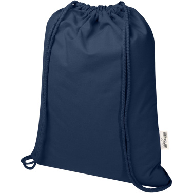 Logotrade promotional giveaway picture of: Oregon Blend 140 g/m² GRS recycled drawstring bag 5L