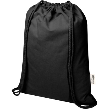 Logotrade promotional giveaways photo of: Oregon Blend 140 g/m² GRS recycled drawstring bag 5L