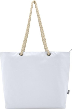 Logo trade corporate gift photo of: Panama GRS recycled beach cooler tote bag with cord handles