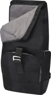 Logo trade promotional gift photo of: Rhine 15” GRS recycled rolltop backpack 18L