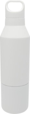 Logo trade promotional giveaways picture of: Odessy 600 ml RCS certified recycled stainless steel insulated bottle with 300 ml cup