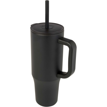Logotrade business gifts photo of: Brady 900 ml RCS certified insulated tumbler with silicone straw