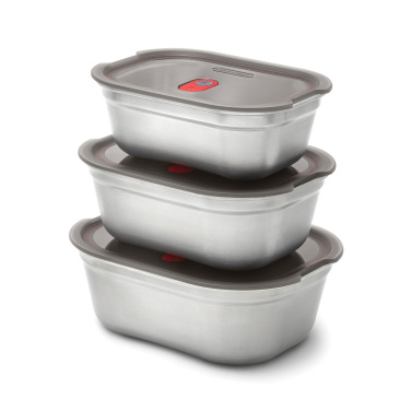 Logo trade promotional giveaway photo of: Black+Blum Mealprep Box 3pcs Set Small, Medium, Large