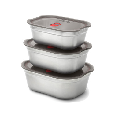 Logotrade promotional product image of: Black+Blum Mealprep Box 3pcs Set Small, Medium, Large