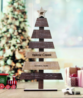 Logo trade promotional merchandise photo of: Wooden Christmas tree