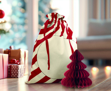 Logo trade promotional gifts image of: Large Santa cotton bag