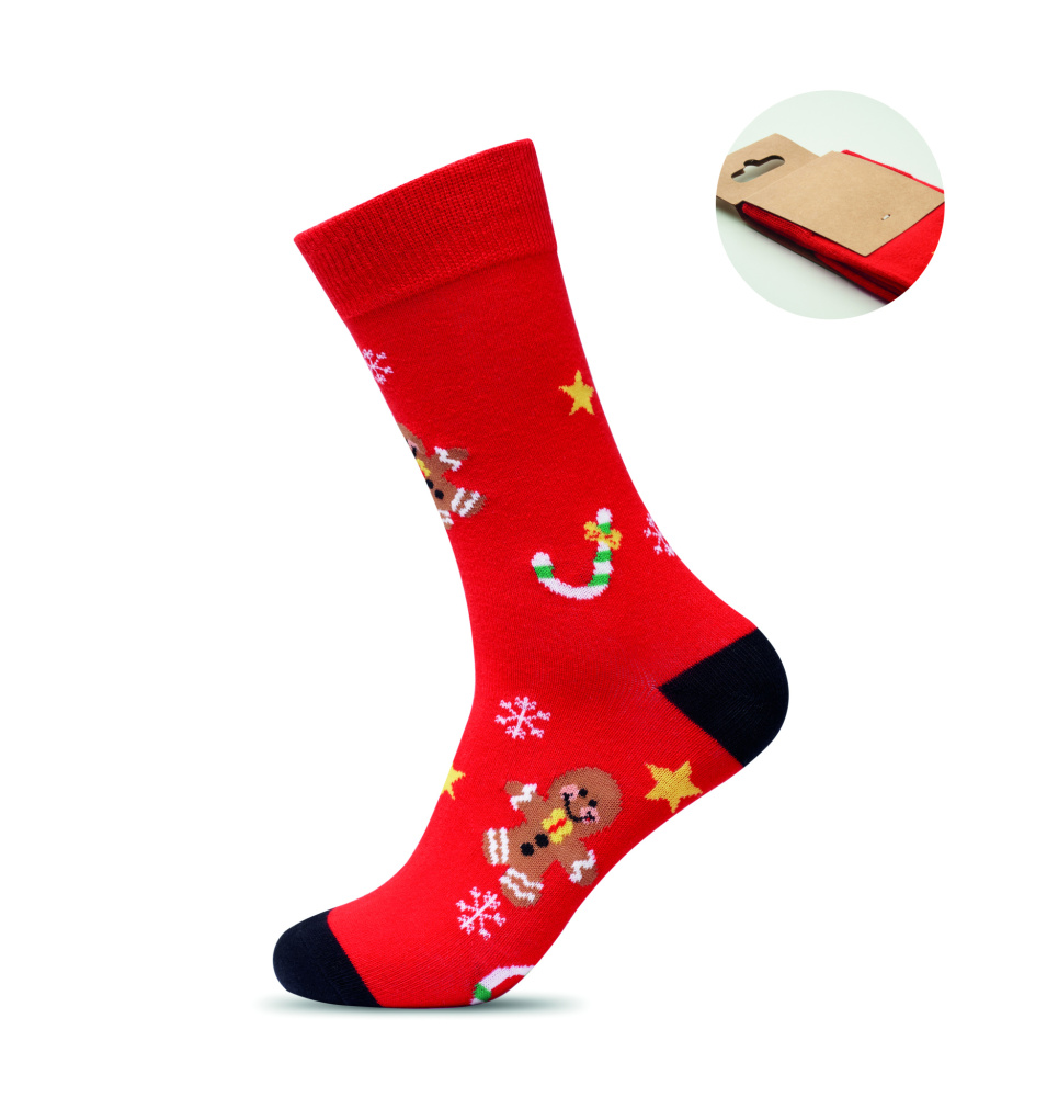 Logotrade promotional merchandise photo of: Pair of Christmas socks M