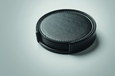 Logotrade advertising product image of: Set of 4 PU coasters