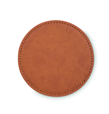 Logotrade corporate gifts photo of: Round coaster in PU