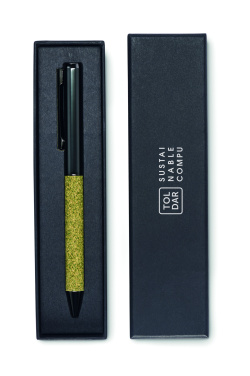 Logo trade promotional item photo of: Twist metal ballpen in box