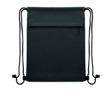 Logo trade corporate gifts picture of: Drawstring bag in 600D RPET