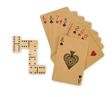 Logotrade promotional giveaway image of: Domino and cards set