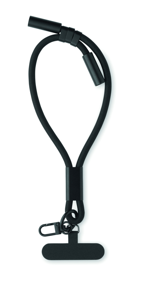 Logo trade promotional merchandise photo of: Charging phone wrist strap 60W