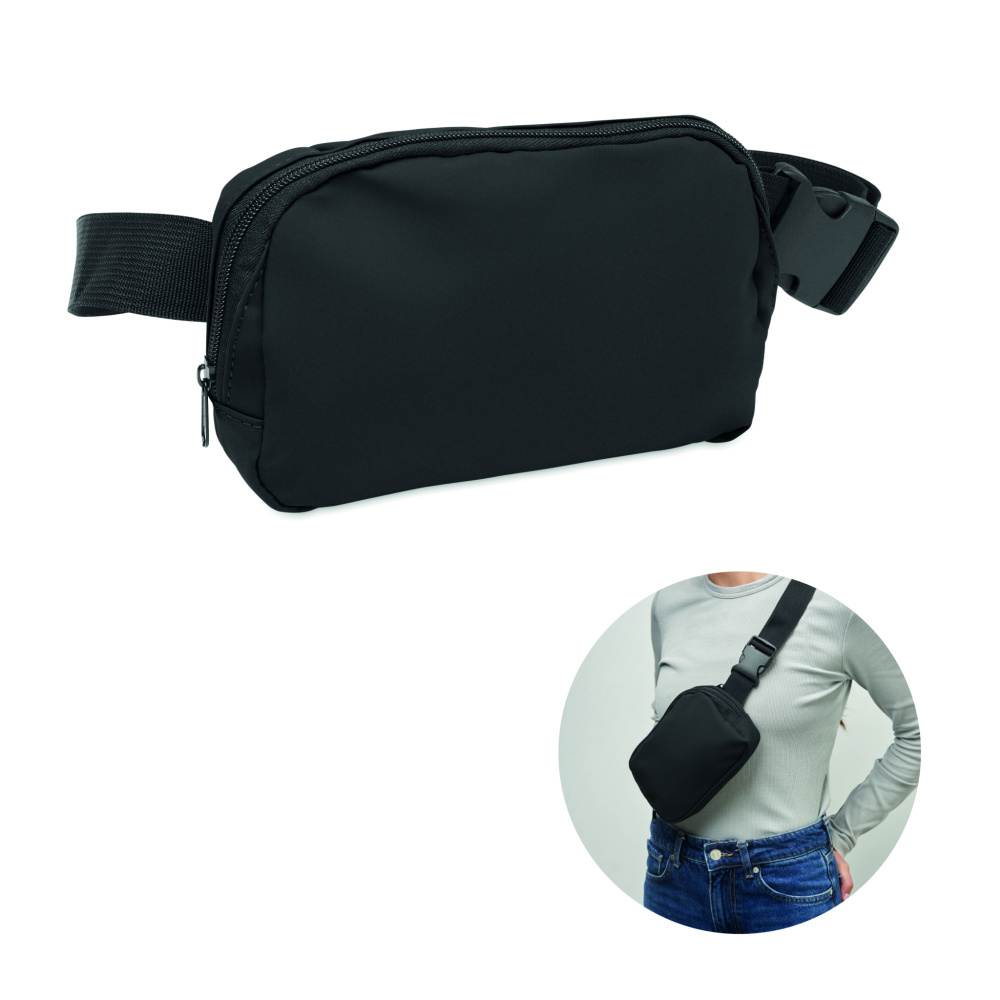 Logo trade advertising products image of: Waist bag in 210D polyester