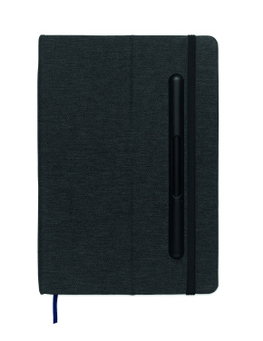 Logo trade promotional giveaways picture of: A5 notebook with phone holder