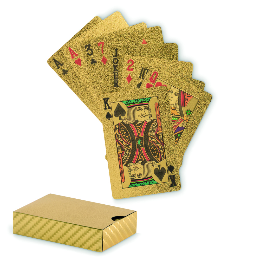 Logo trade promotional giveaways image of: Waterproof playing cards
