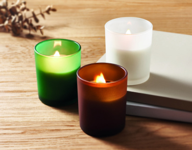 Logo trade promotional gifts image of: Plant based wax candle 80 gr