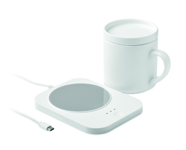 Logo trade promotional product photo of: Wireless charger mug warmer set