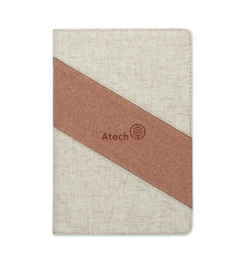 Logo trade corporate gifts picture of: A5 notebook with 15W charger