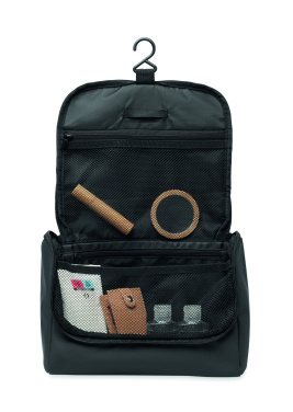 Logo trade promotional merchandise picture of: Cosmetic hanging bag in PU