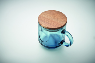 Logotrade promotional items photo of: Ribbed glass mug 300ml