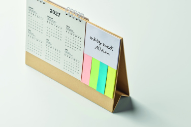 Logotrade advertising product picture of: Desk calendar with memo pad