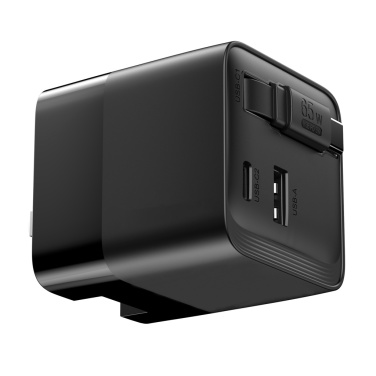 Logo trade promotional giveaways picture of: Urban Vitamin Mendocino 65W GaN charger retractable cable