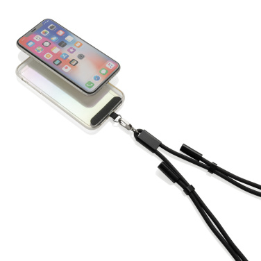 Logotrade promotional product image of: LoopAmp RCS RPET adjustable phone cord with 60W cable