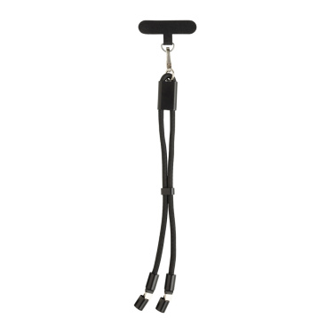 Logo trade promotional products image of: LoopAmp RCS RPET adjustable phone wrist strap 60W cable
