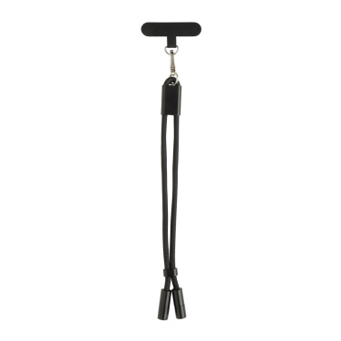 Logotrade promotional items photo of: LoopAmp RCS RPET adjustable phone wrist strap 60W cable