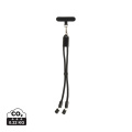LoopAmp RCS RPET adjustable phone wrist strap 60W cable, black